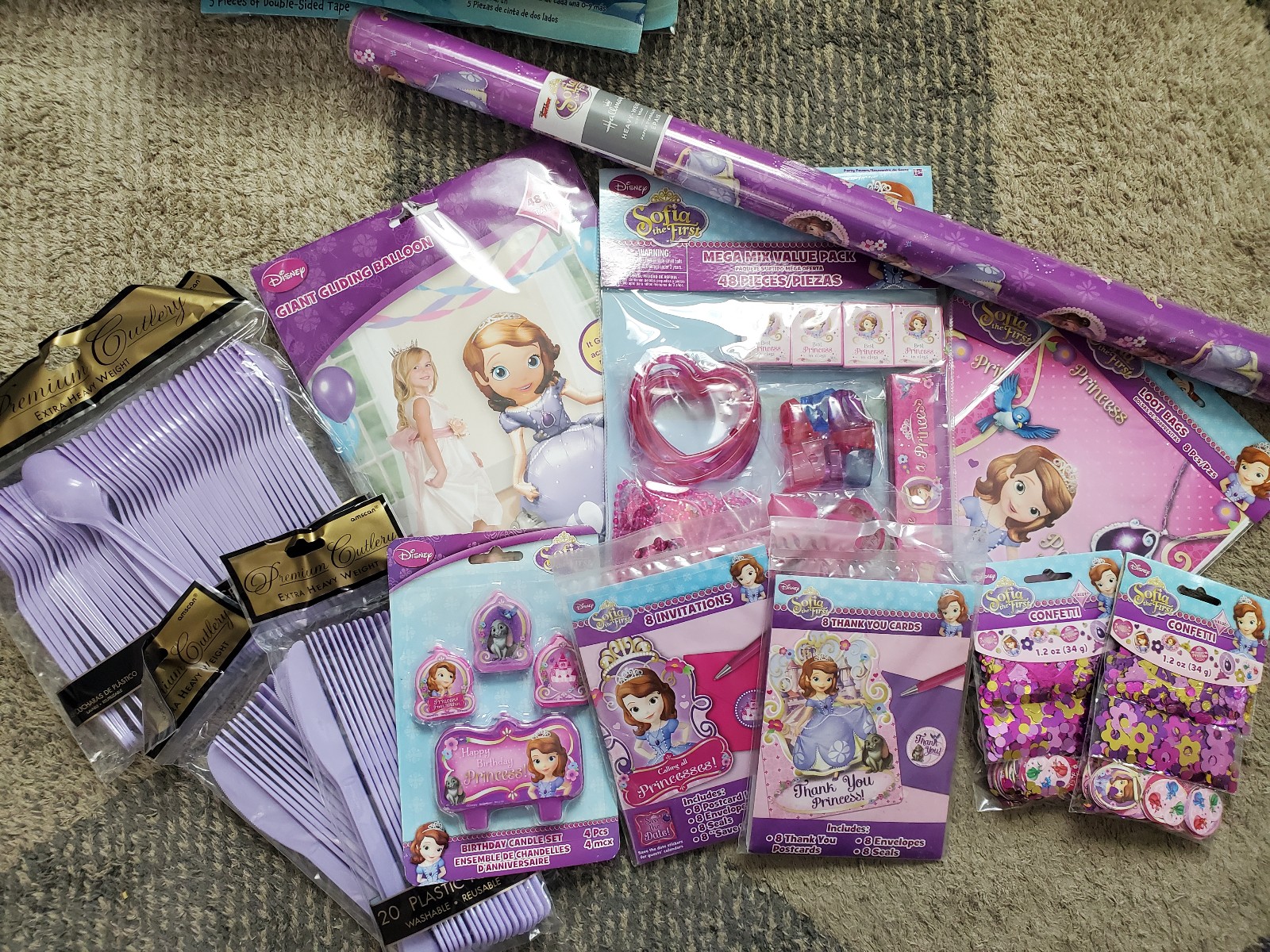 Sofia The First Birthday Party Lot