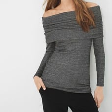 White House Black Market Silver Sweater
