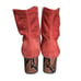 Marni boots size US 10 / IT 40 AW 2019 suede block heel side zip Brick Tobacco