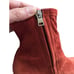 Marni boots size US 10 / IT 40 AW 2019 suede block heel side zip Brick Tobacco