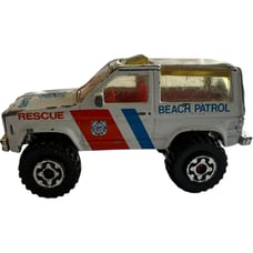 1987 Matchbox Ford Bronco Beach Patrol Coast Guard Rescue SUV, Rare