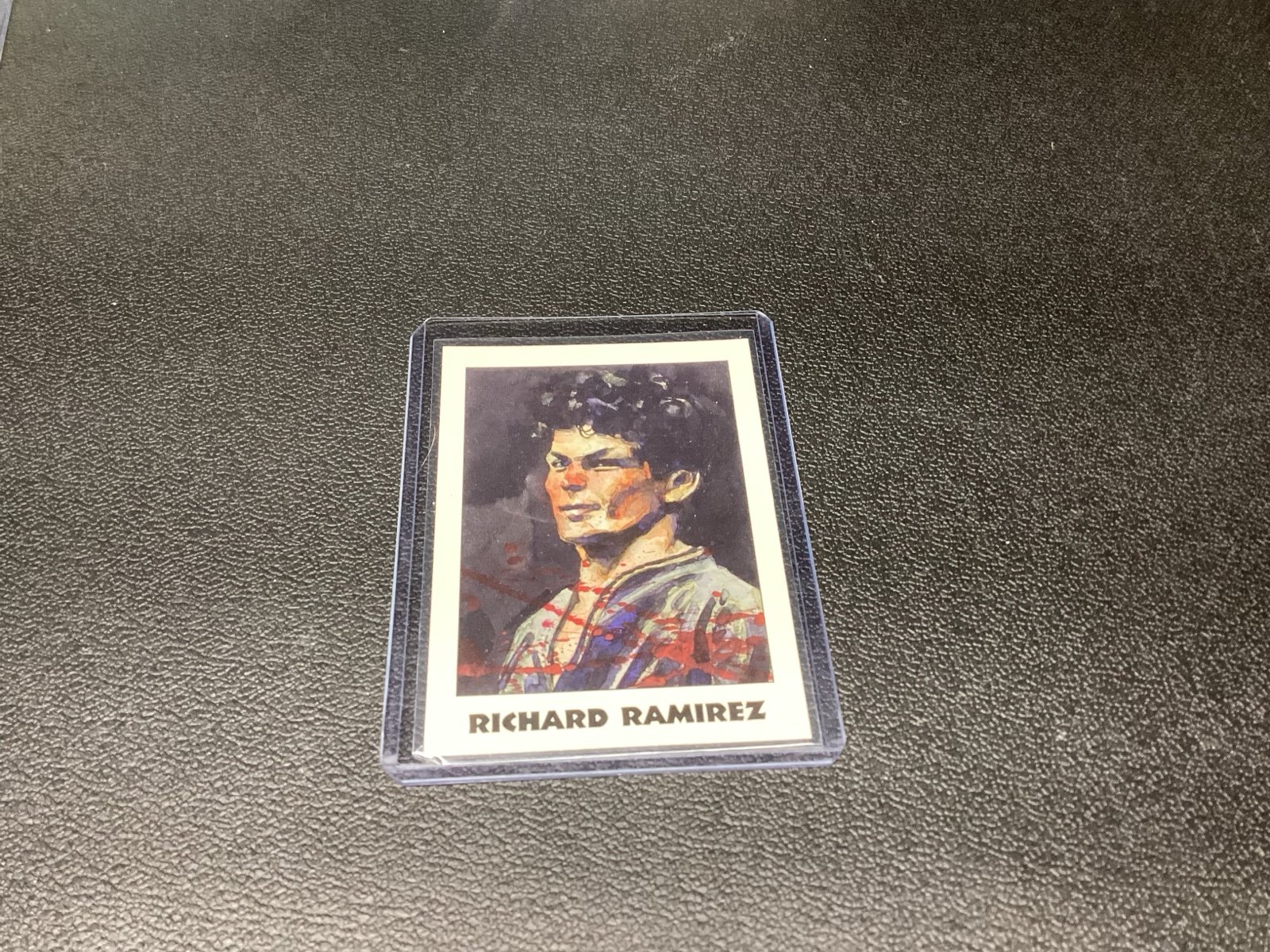 Extremely Rare 1992 True Crime Richard Ramirez trading card