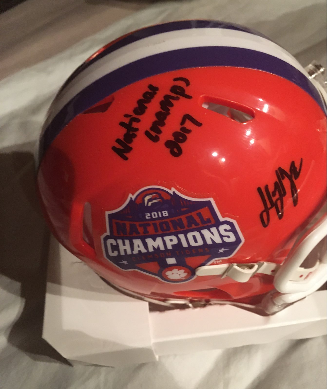 Mini Helmet autographed