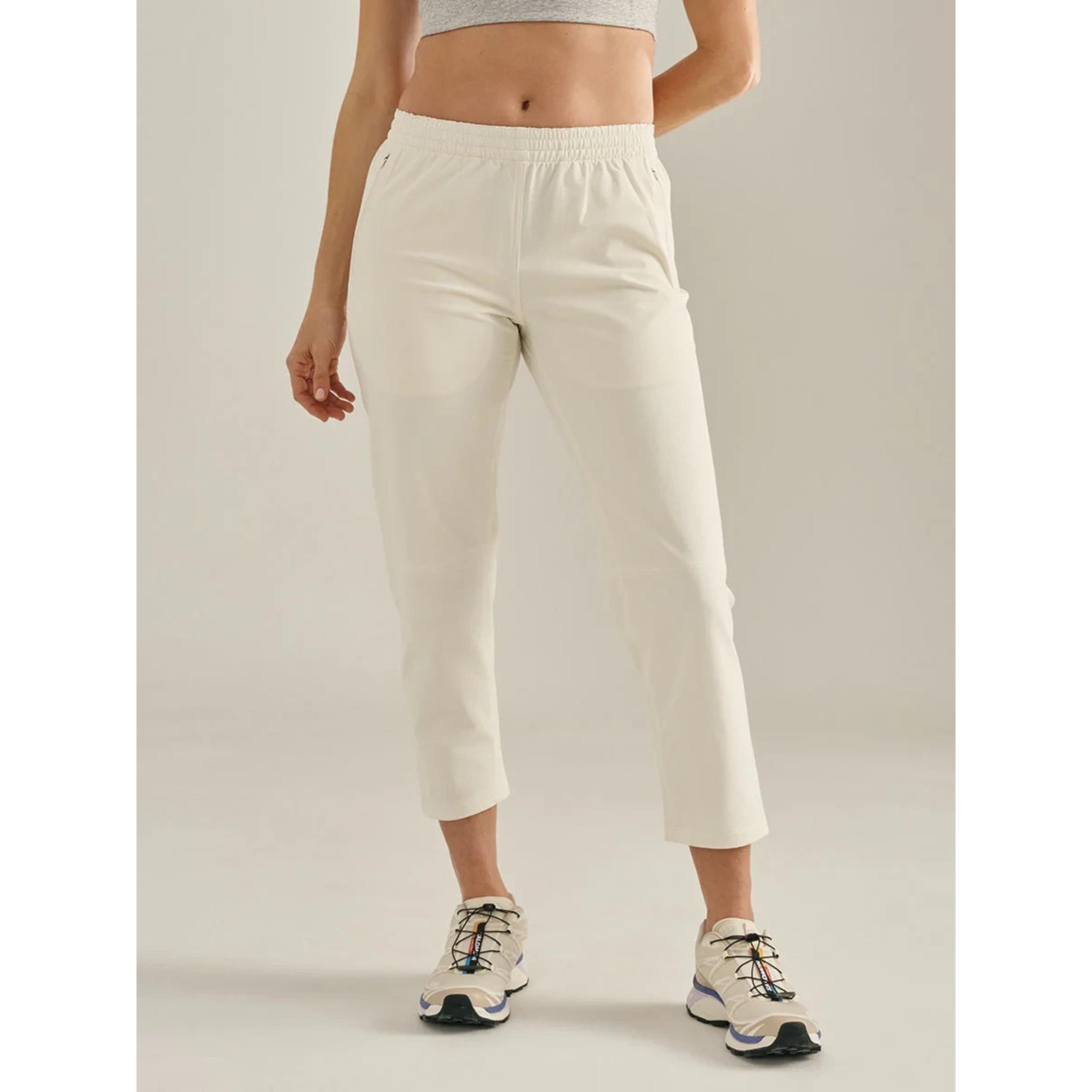 Outdoor Voices Womens Bone Cream Cropped RecTrek 26" Pants Small