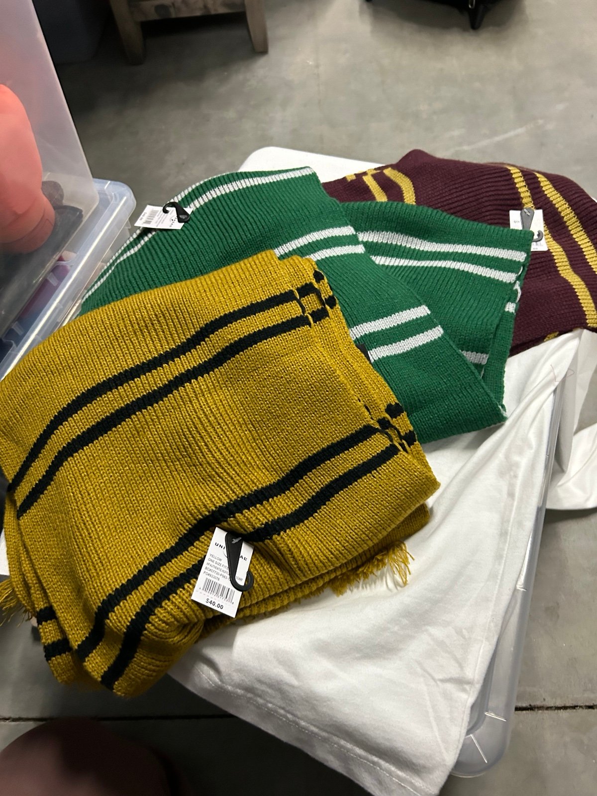 Harry Potter Scarves 3 houses - All NWT