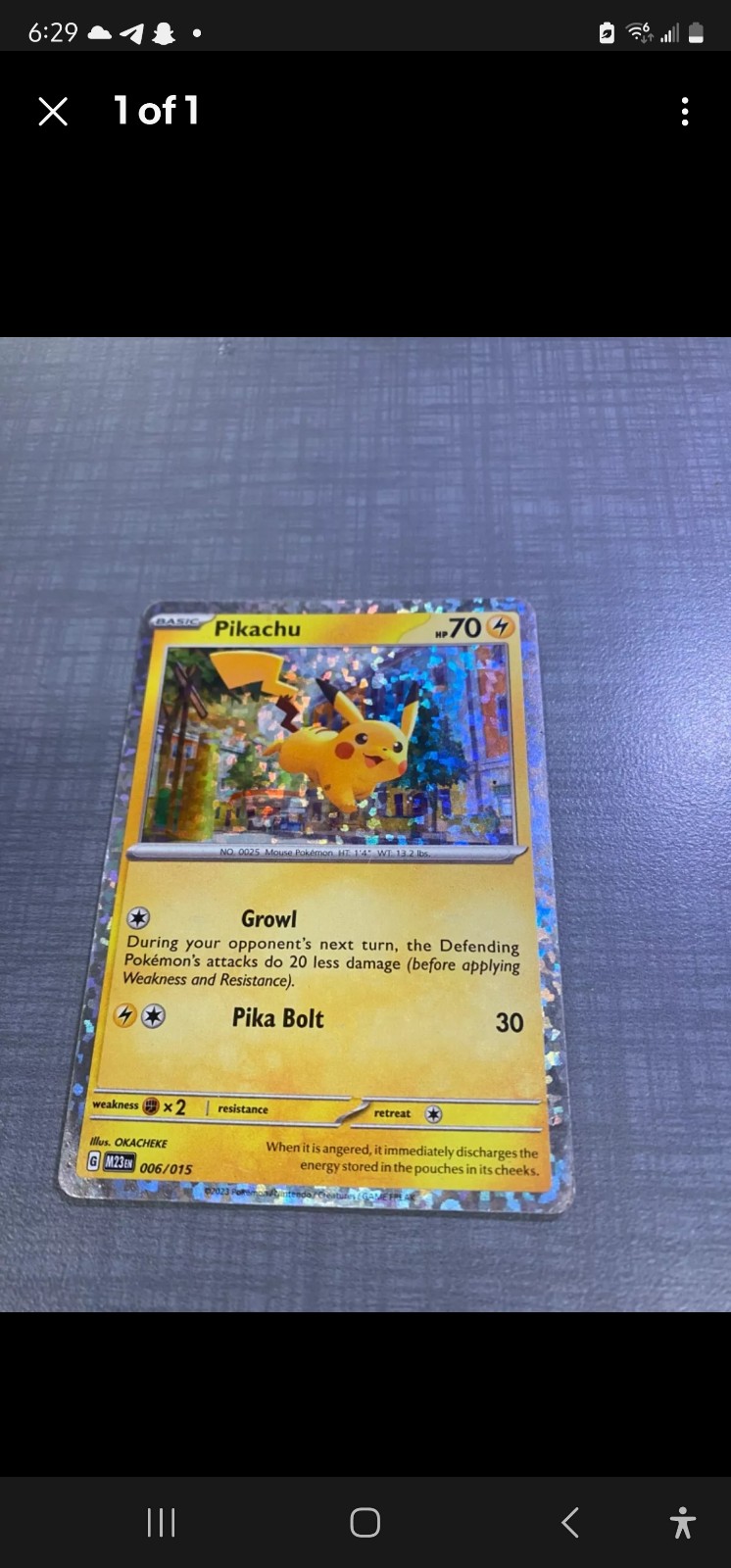 Pokemon Pikachuveryclezn nice McDonald's love this card seem them go for 800
