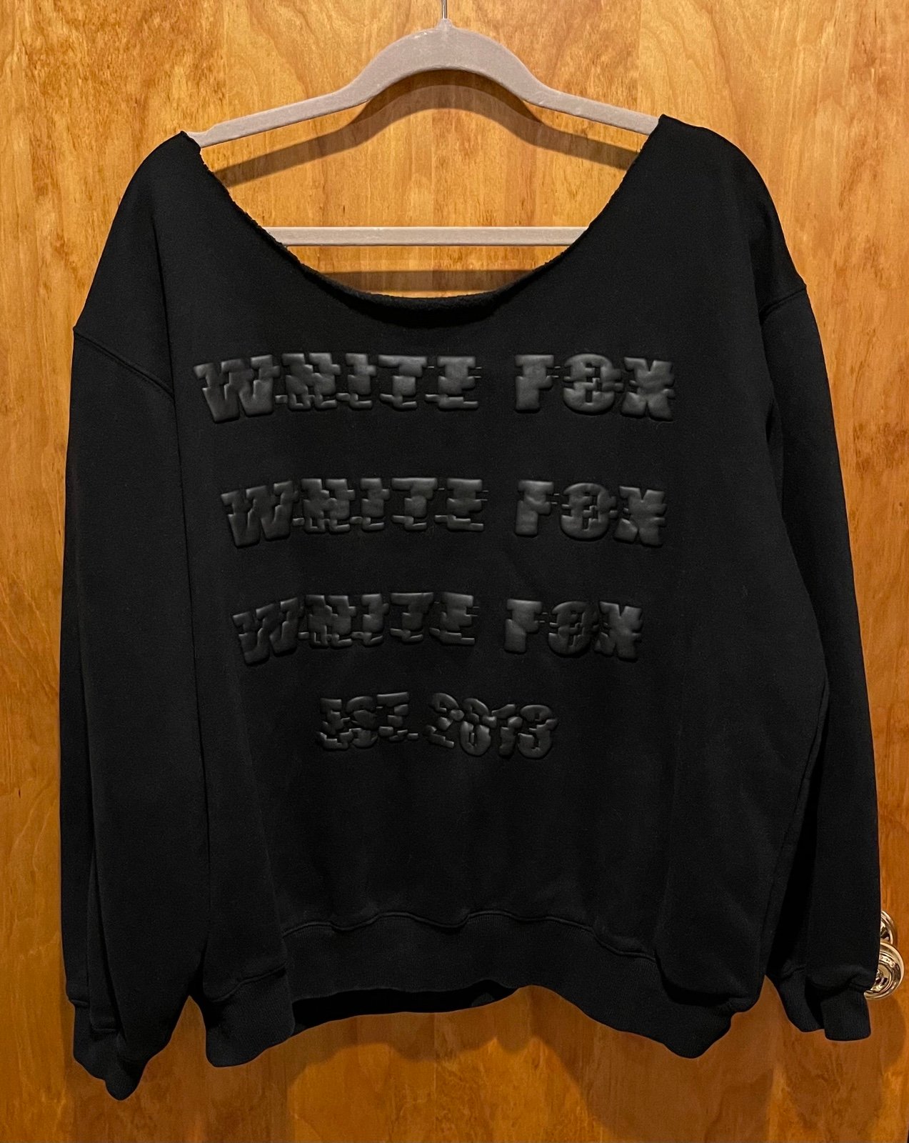 White Fox Pullover Sweatshirt