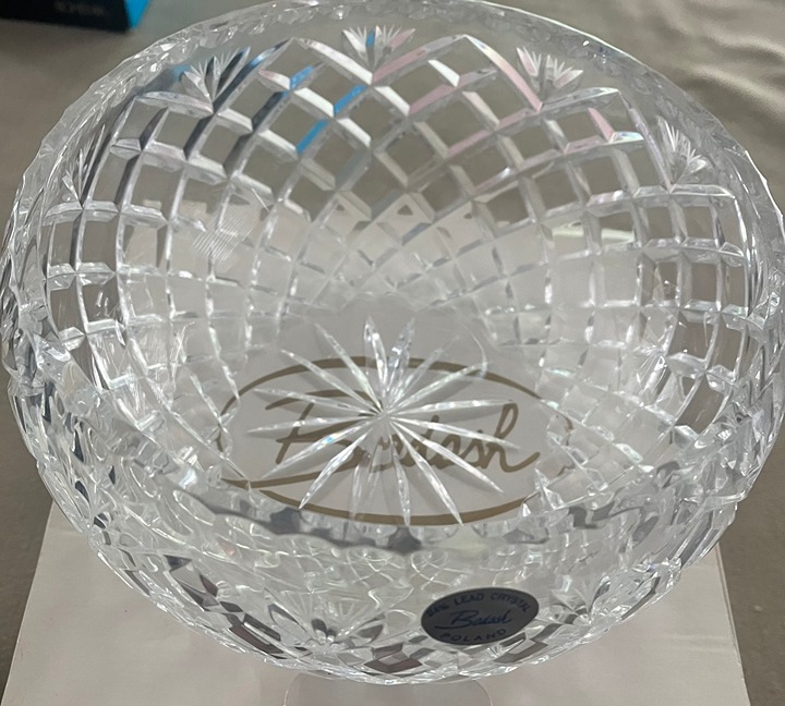 Badash Vintage Oxford Elegant Bowl Handcut 24% Lead Crystal 9 New