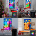 Christmas Wall Light Canvas Picture With LED Lights Outdoor Indoor Decor 20 x28