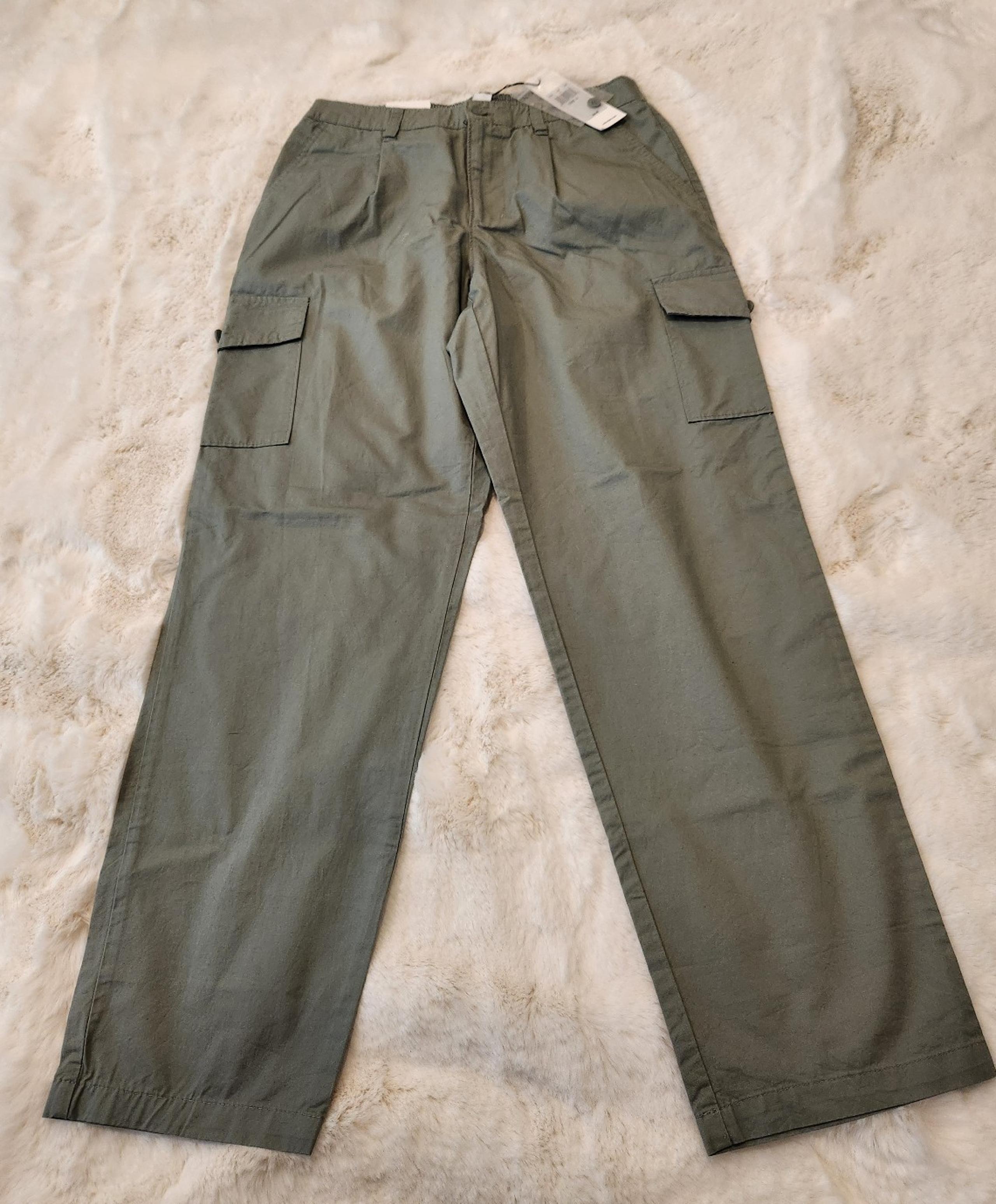 Calvin Klein Women Green Cargo Pants 4