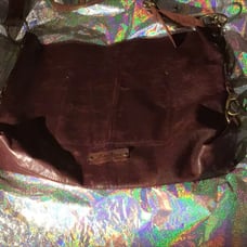 Lucky Brand leather messenger bag