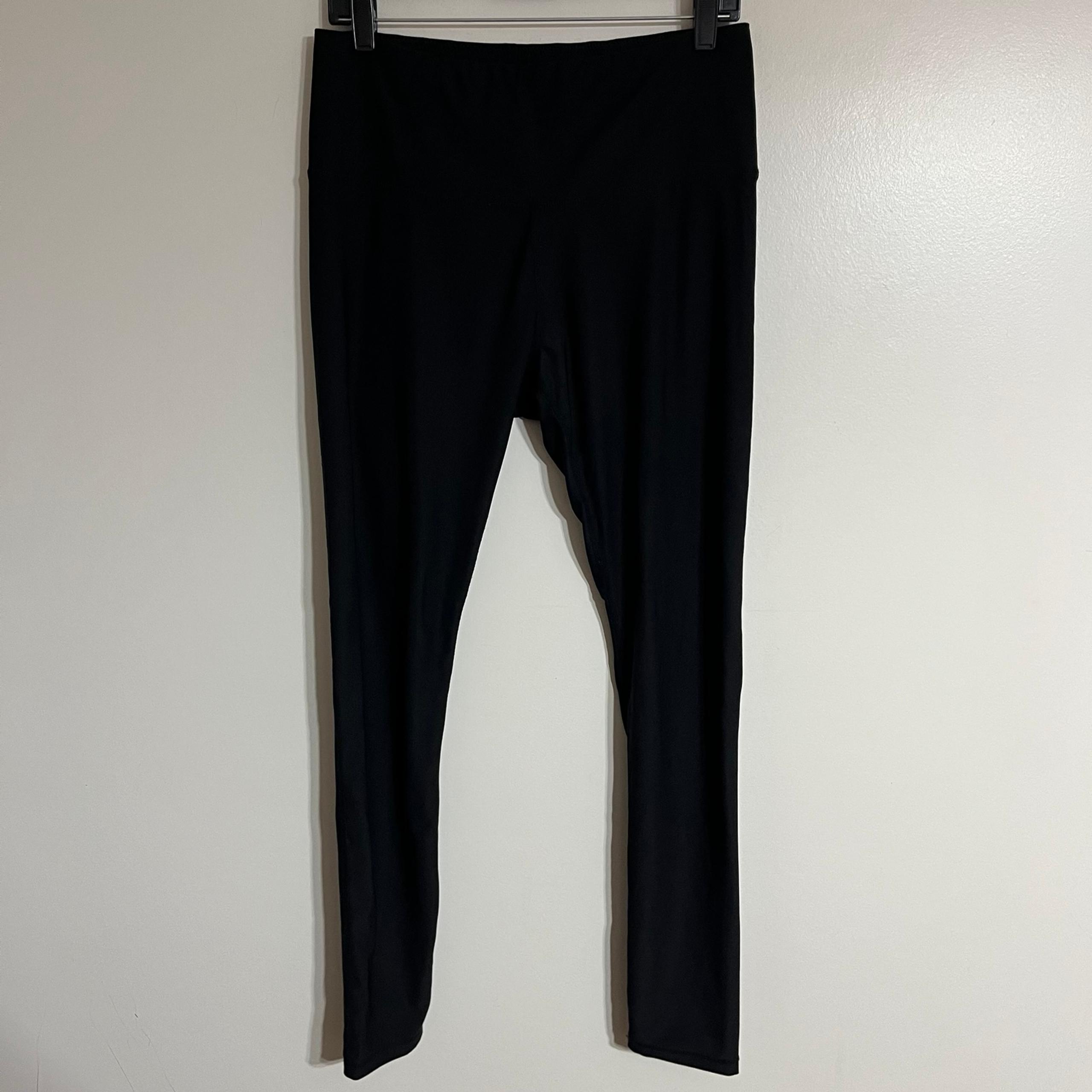 Women’s Reebok Black Athletic Workout Ankle Length Leggings Size Large