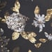 Women's Adelyn Rae Black Gold Silver Floral Sequined Sheath Dress Size S