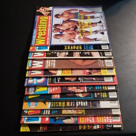 Wrestling Magazine Lot of 12 from 1983
