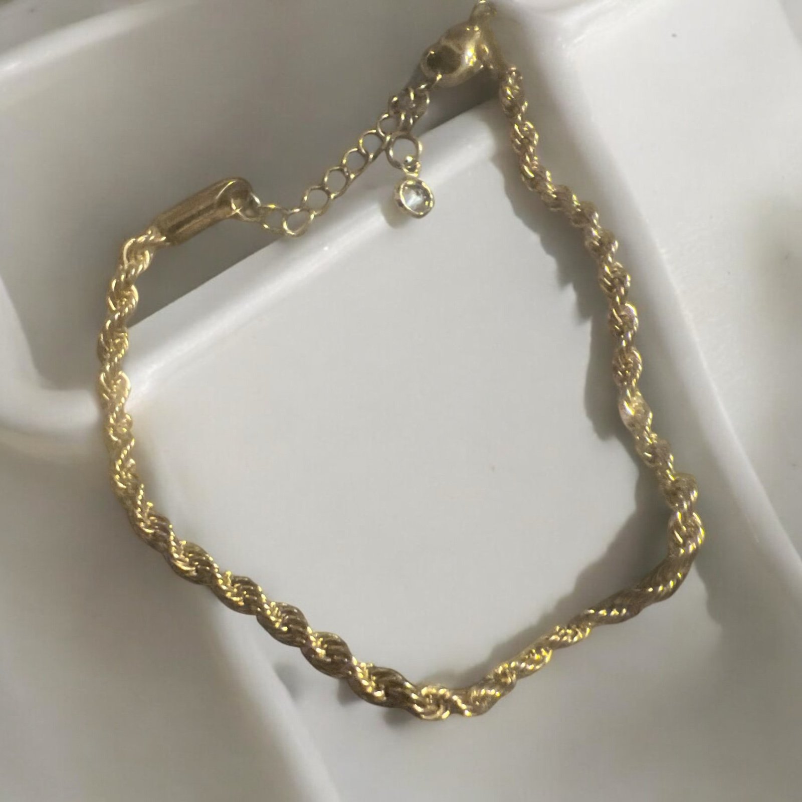 twisted rope chain bracelet