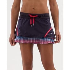 Lululemon Run: Resolution Skirt Red Rad/Navy/Passion Size 8