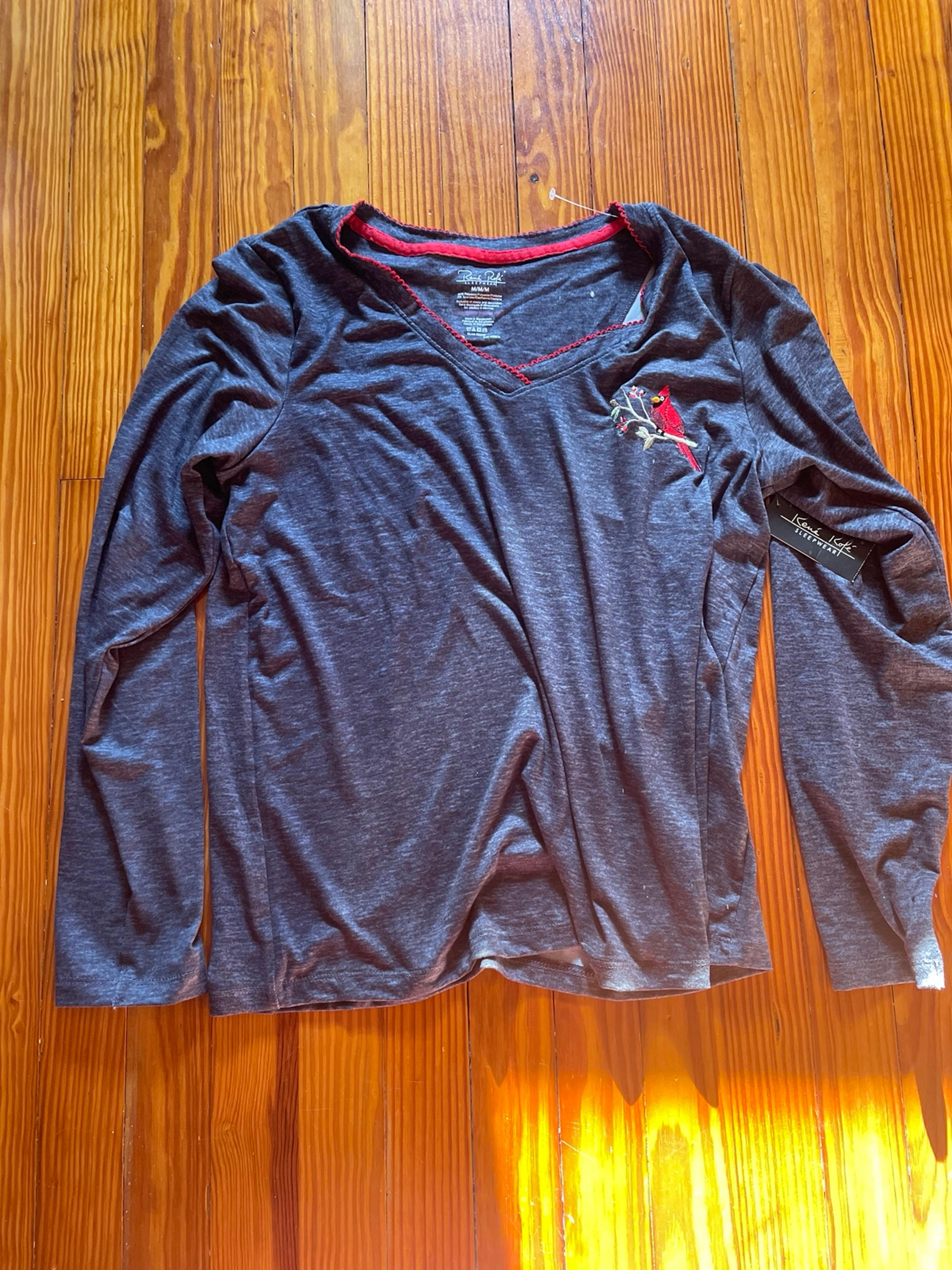 Grey and Red pajama set