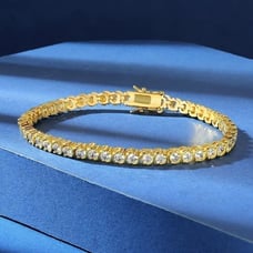 14K Gold Womens 2ct Diamond Tennis Bracelet 7.5 Real Authentic Ladies Jewelry