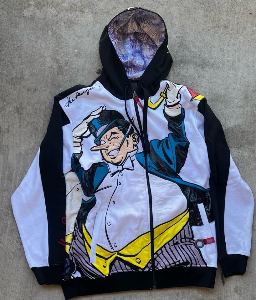 DC Comics Penguin AOP Embroidered Zip Up