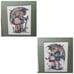 M.I. Hummel Cross Stitch Needle Point Framed Art Rare Vintage Wall Hanging Decor