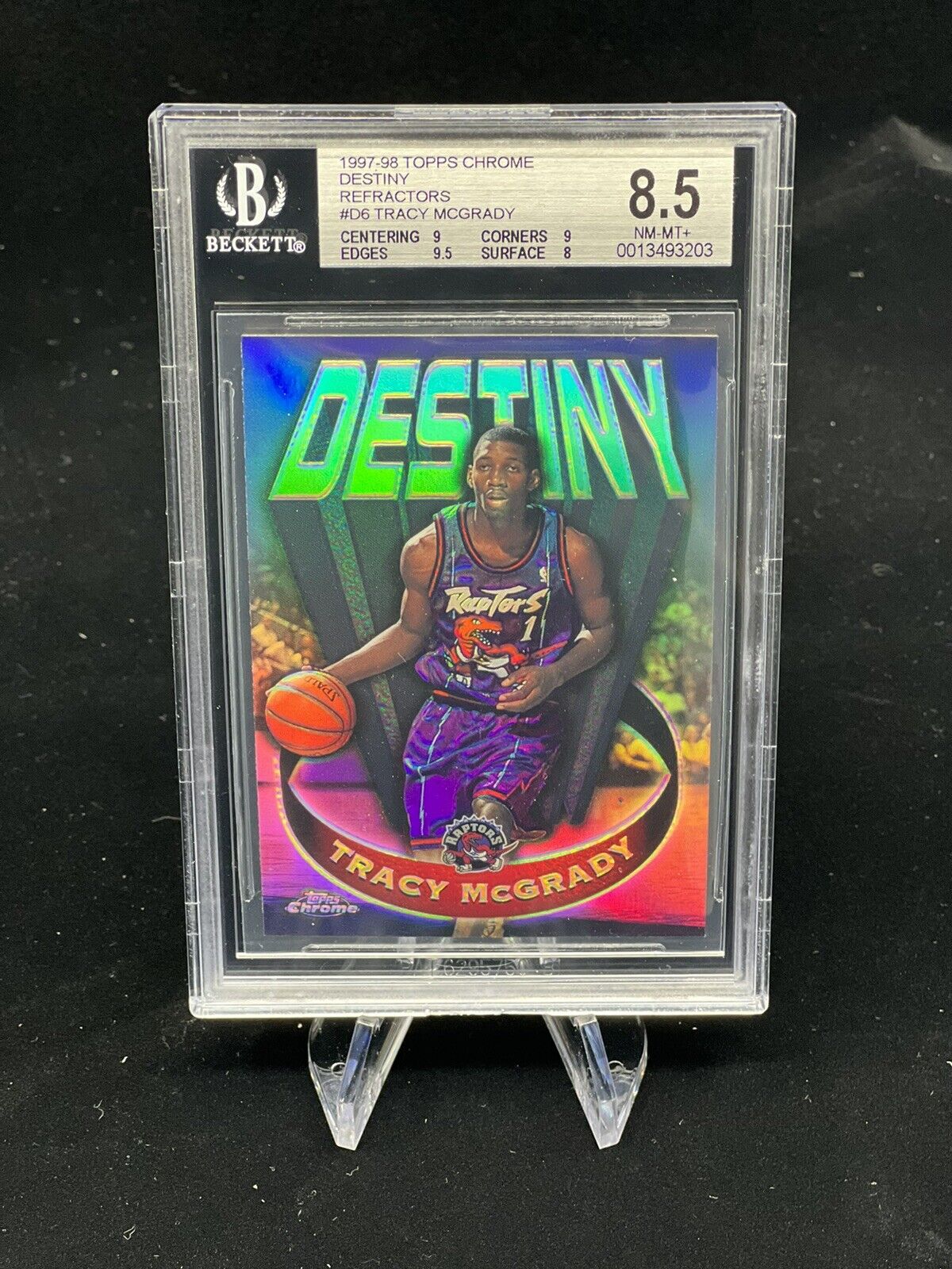 Tracy McGrady 1997-98 Topps Chrome Destiny REFRACTORS #D6 ROOKIE RC