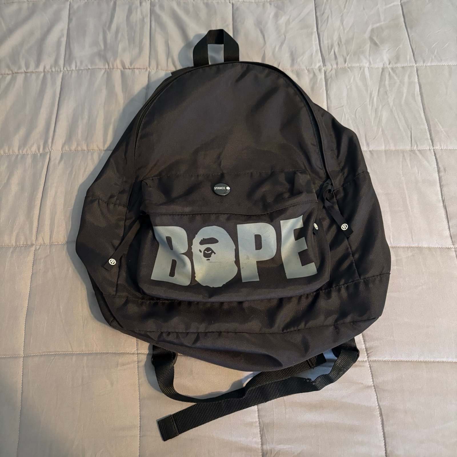 A Bathing Ape Plaid Backpacks for Men Mercari