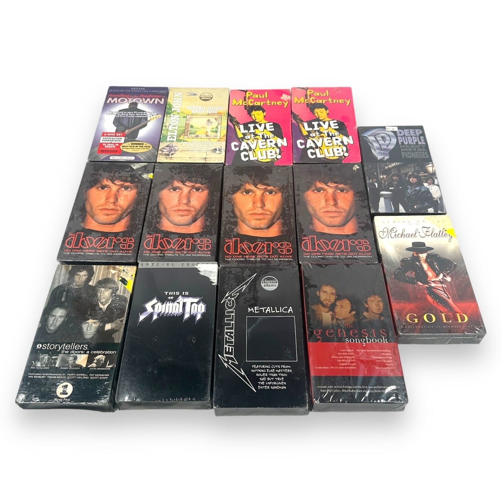 Vintage Heavy Metal Music VHS Documentary Lot 14 Doors Spinal Tap Metallica New