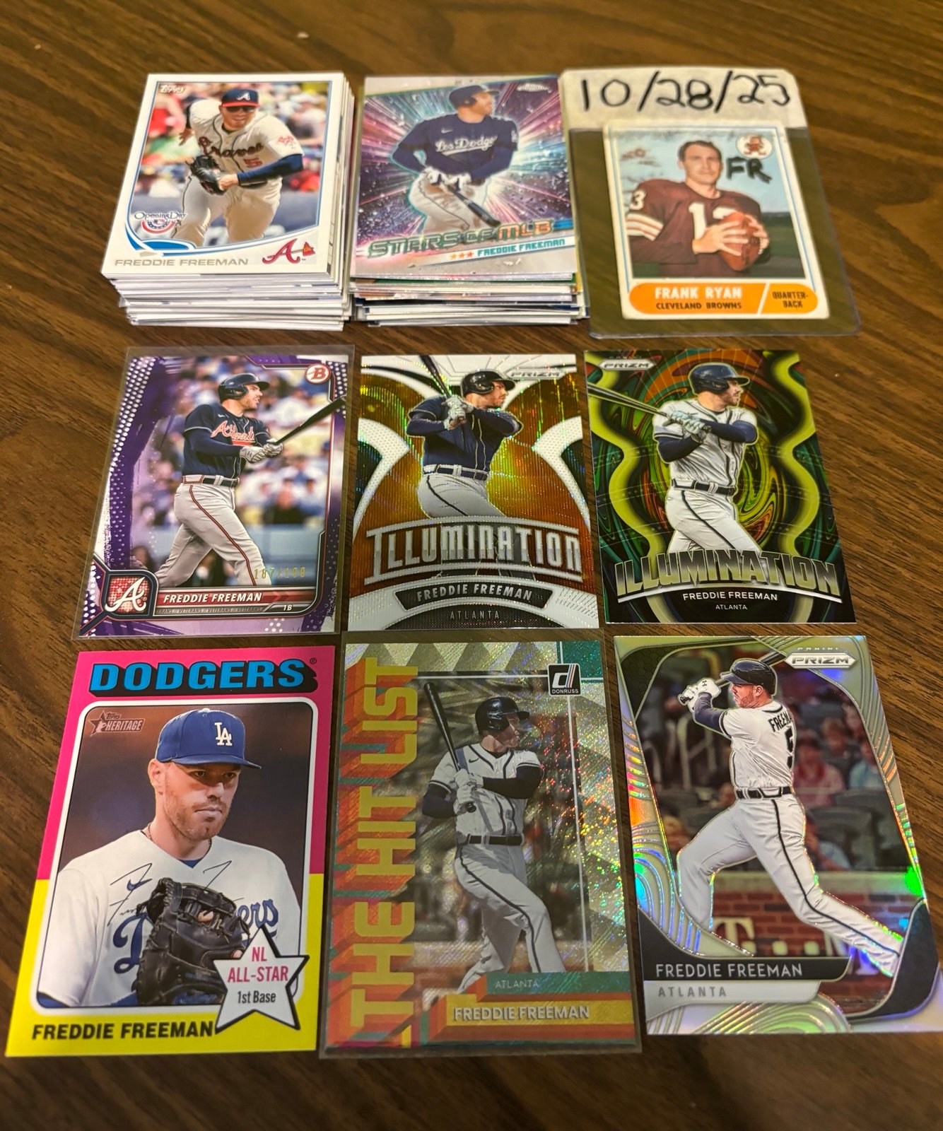 Freddie Freeman 78 Card Lot