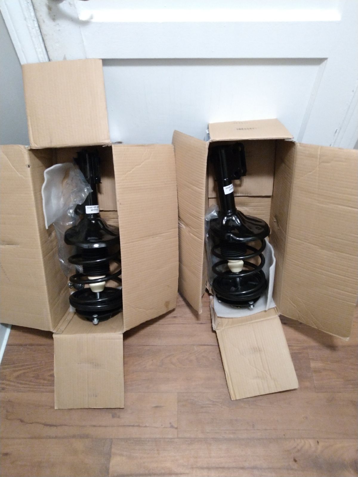 Two front axles for driver's side& passe