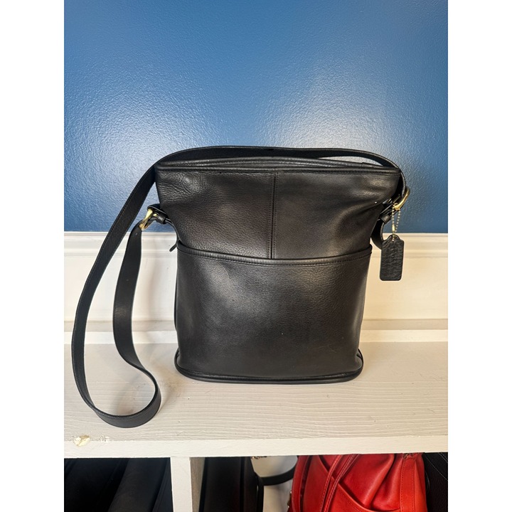 Coach Vintage Bleecker Soho Black Leather Bucket Bag