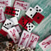 Alabama roll tide playing dominoes. Double 6 9 12 Christmas gift