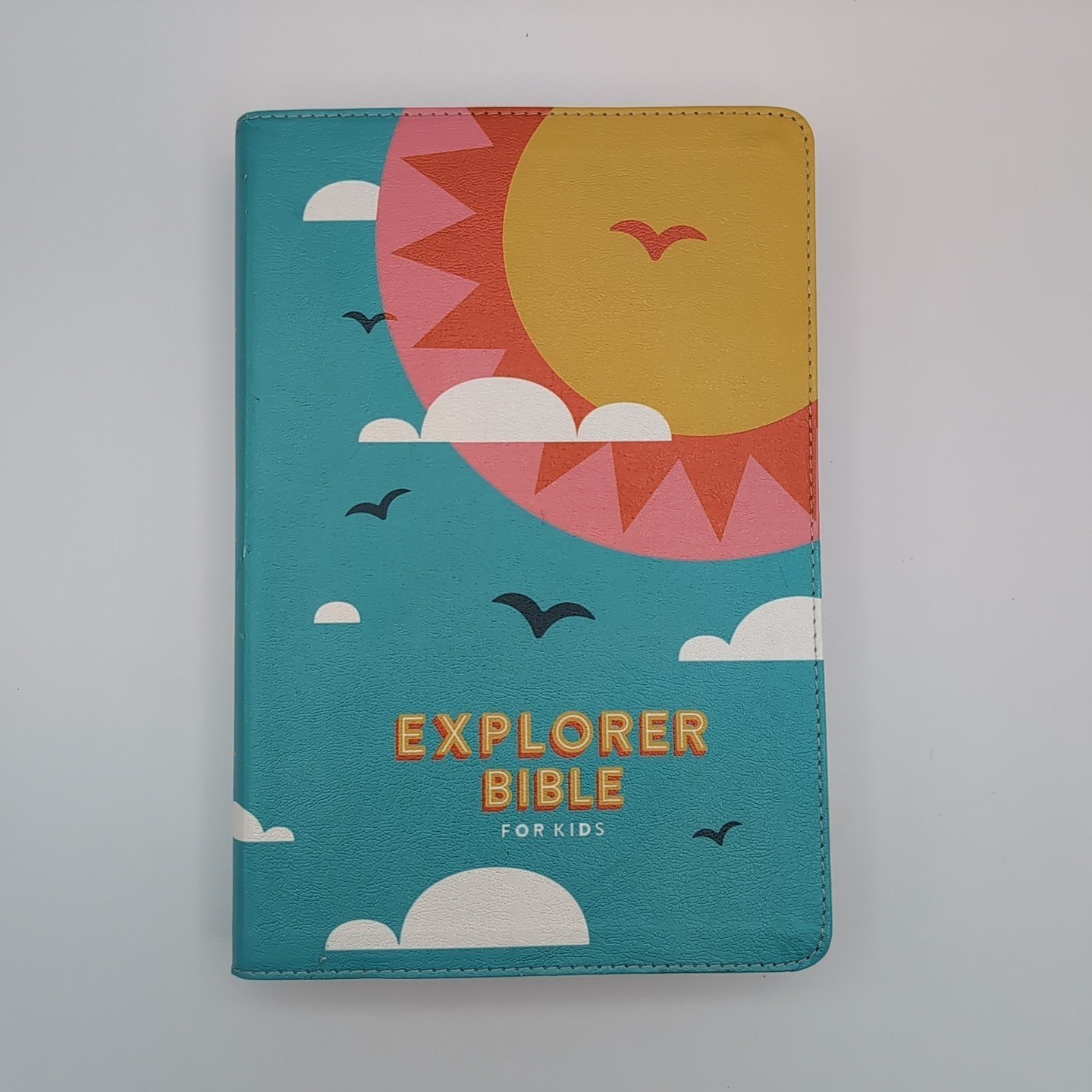 CSB Explorer Bible for Kids, Hello Sunshine LeatherTouch, Red Letter, Full-Color