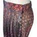 Topshop Womens Metallic Pleated Midi Skirt Size 6 Side Zipper Copper Gold Red