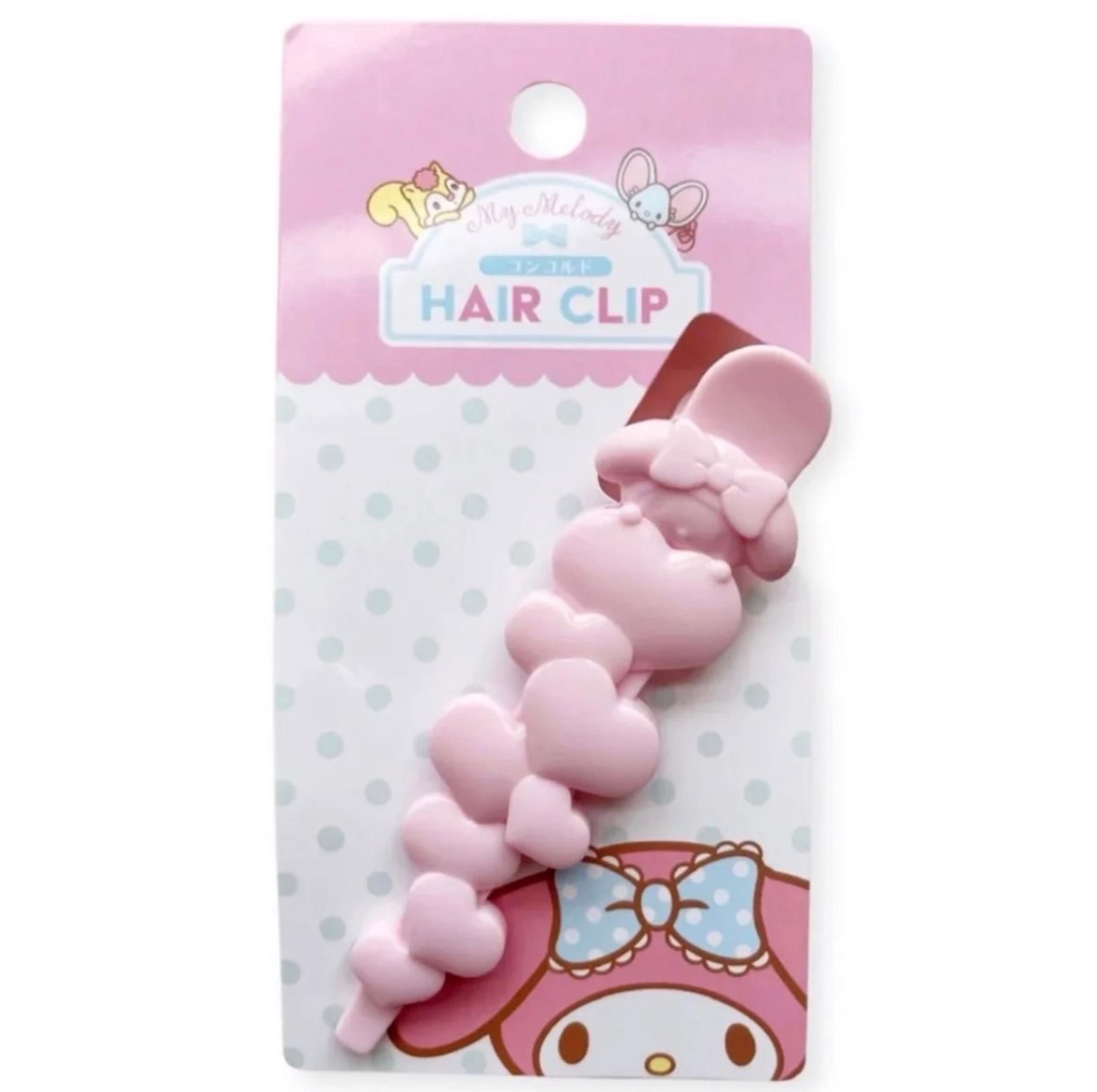 Sanrio My Melody Soft Pink Hearts Hair Clip
