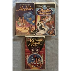 Disney Aladdin VHS Lot (3)