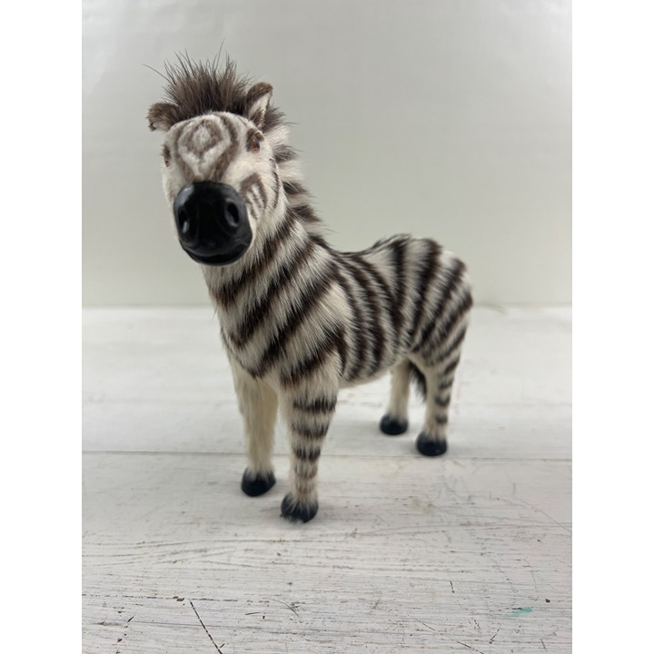 Handmade Realistic Zebra Figurine 7”