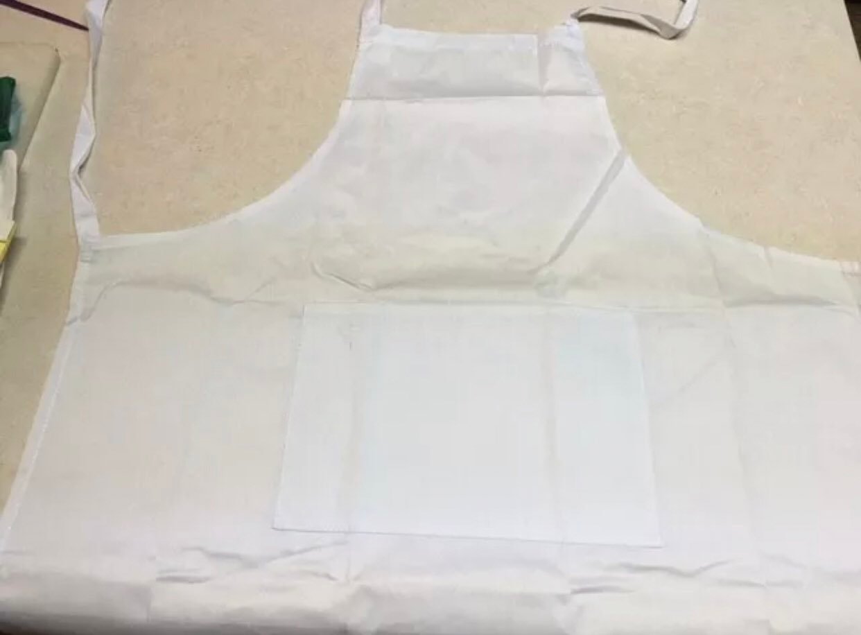 Lot of 10 Kitchen Aprons -White