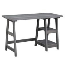 Trestle Desk with Shelves