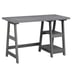 Trestle Desk with Shelves