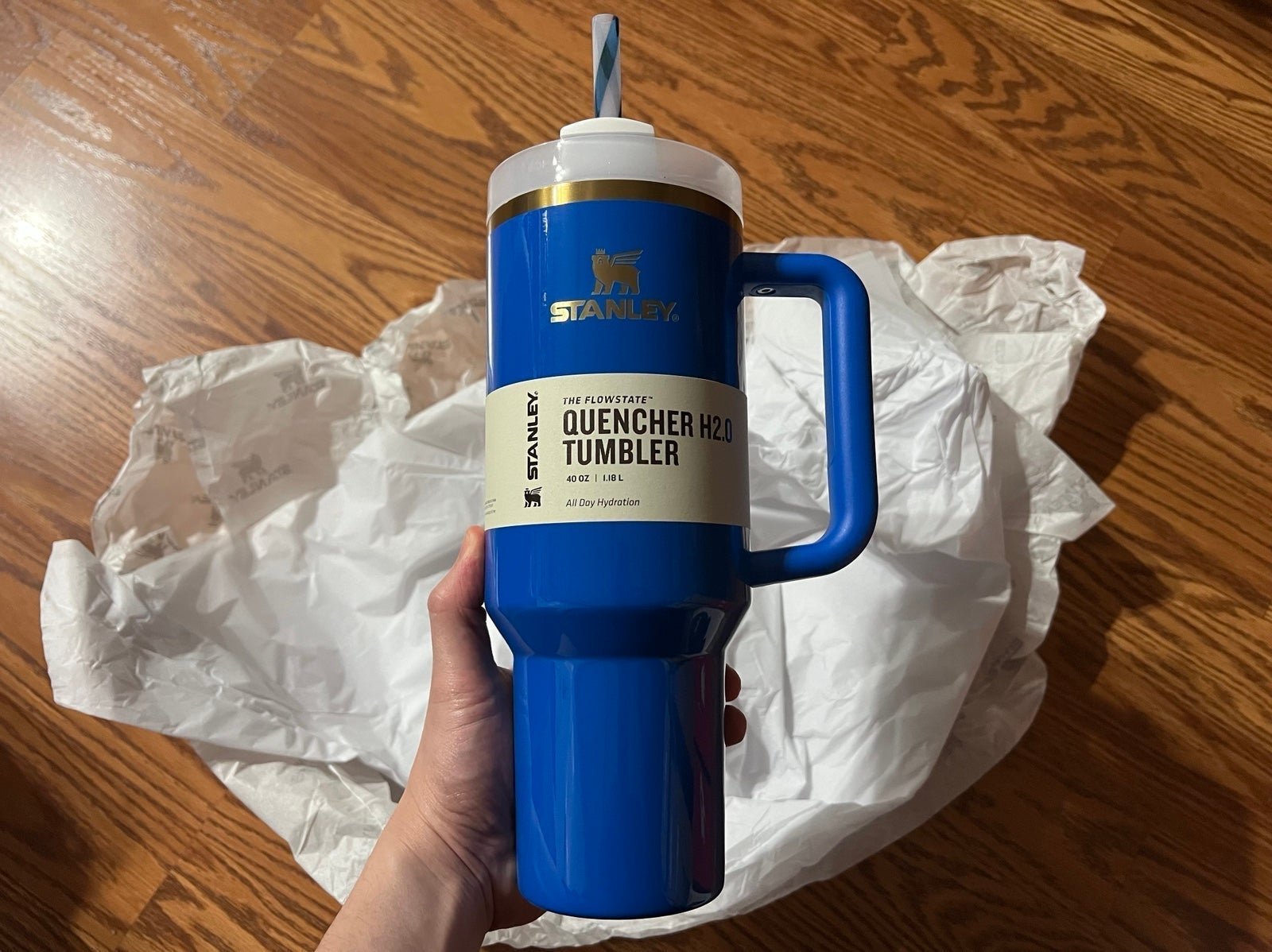 2024 Stanley Flowstate Quencher 40oz Tumbler 'ARCTIC TWIST' *BRAND NEW*
