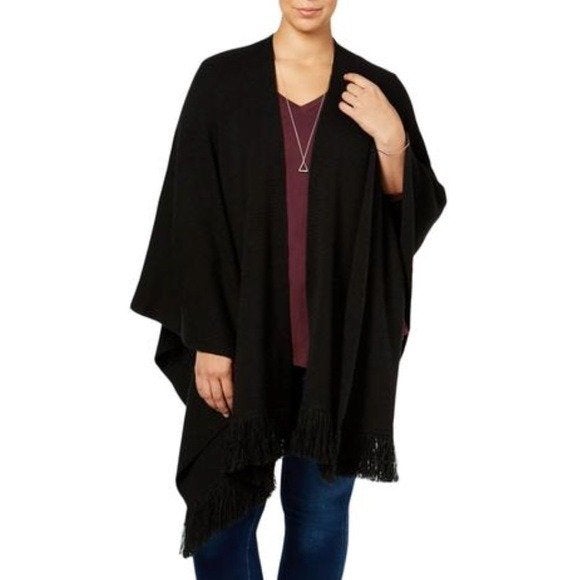 0X East Coast Plus Size Wrap Fringe