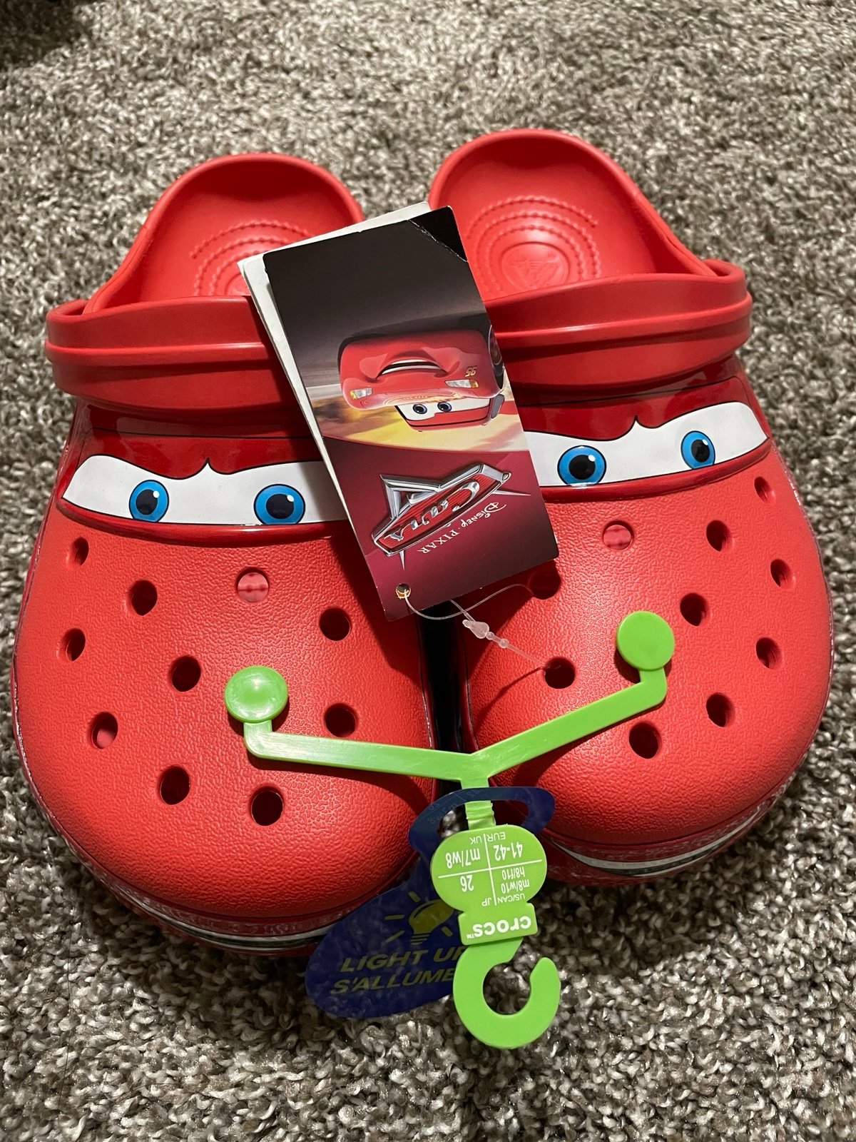 Lightning McQueen light up Crocs