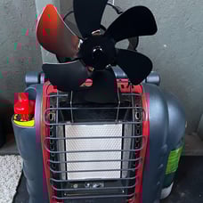 Wood Stove Fan for Buddy Heater, Heat Powered Fireplace Fan Thermoelectric