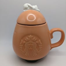 Starbucks Asia 12oz carrot mug with lid BNWT