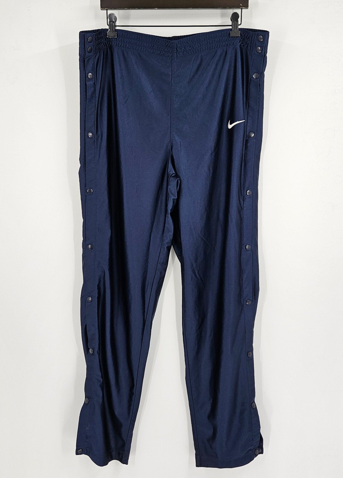 Nike Sportswear Vtg 90s Swoosh Tearaway Snap Track Running Sweatpants Mens L