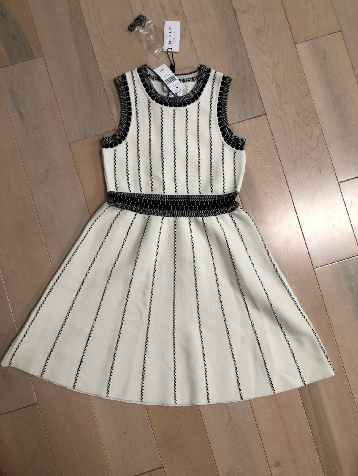 $185 girls Milly Minis white black Dress