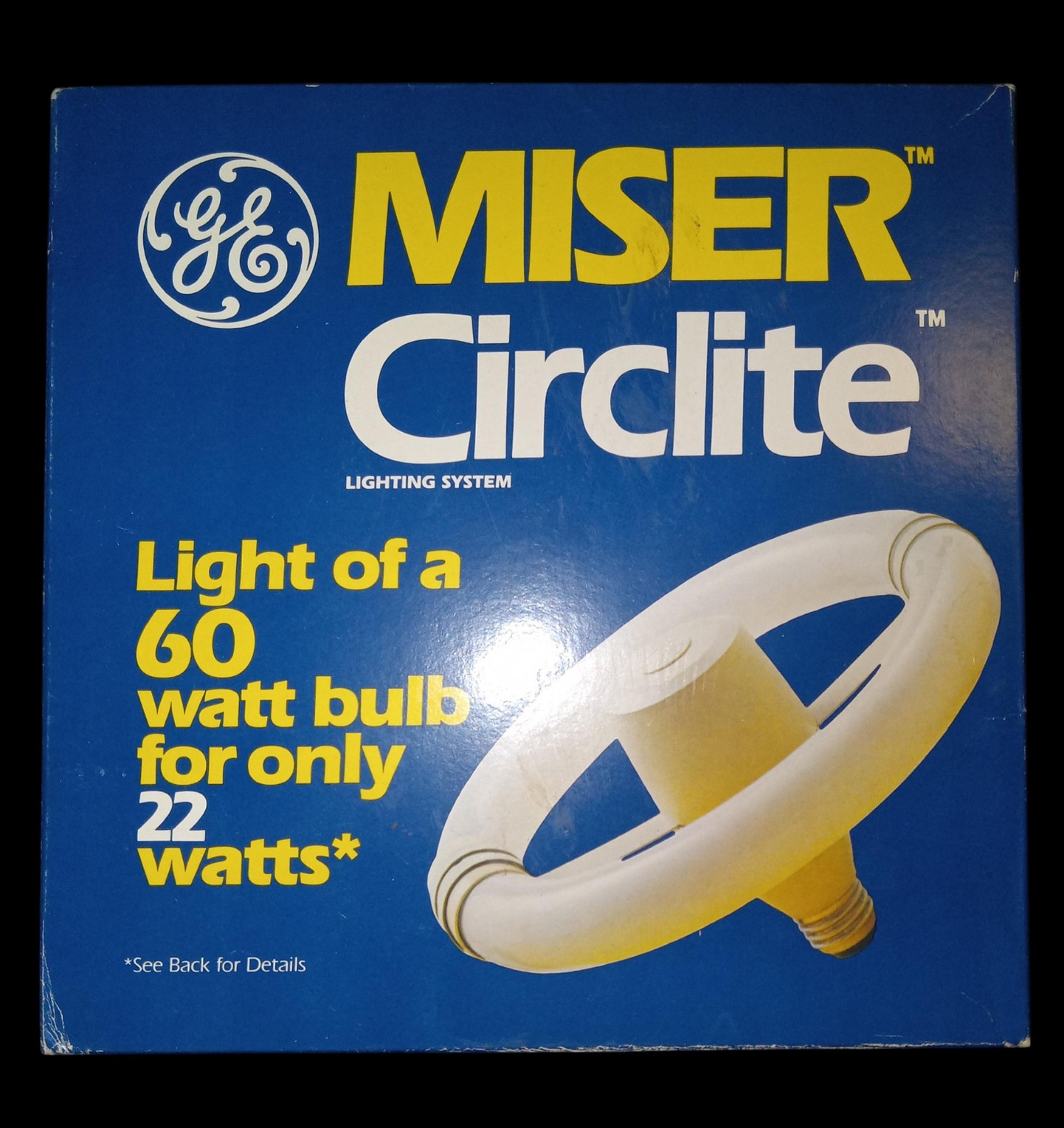 New Vintage Mid Century GE Miser Circlite Light Bulb  NOS General Electric