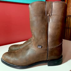 NEW Justin 10 Temple Roper Western Boot Clay Brown Mens Size 10.5 EE