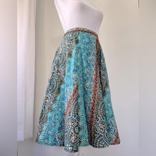 Salt & Pepper Multicolored Abstract Print A-Line Knee Length Skirt