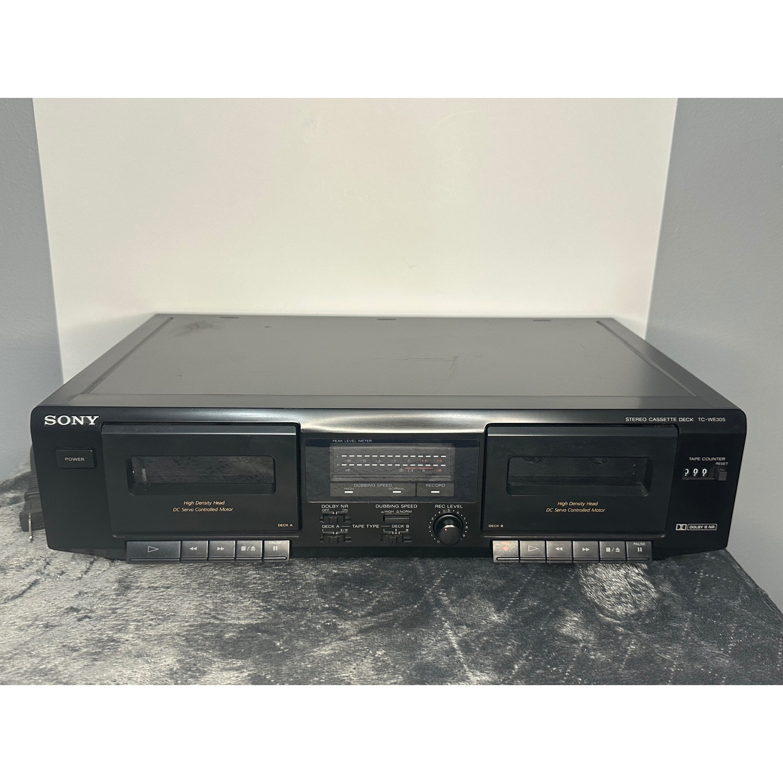 Sony TC-WE471 Dual Cassette Deck High Speed Dubbing Recording Dolby Hi-Fi works